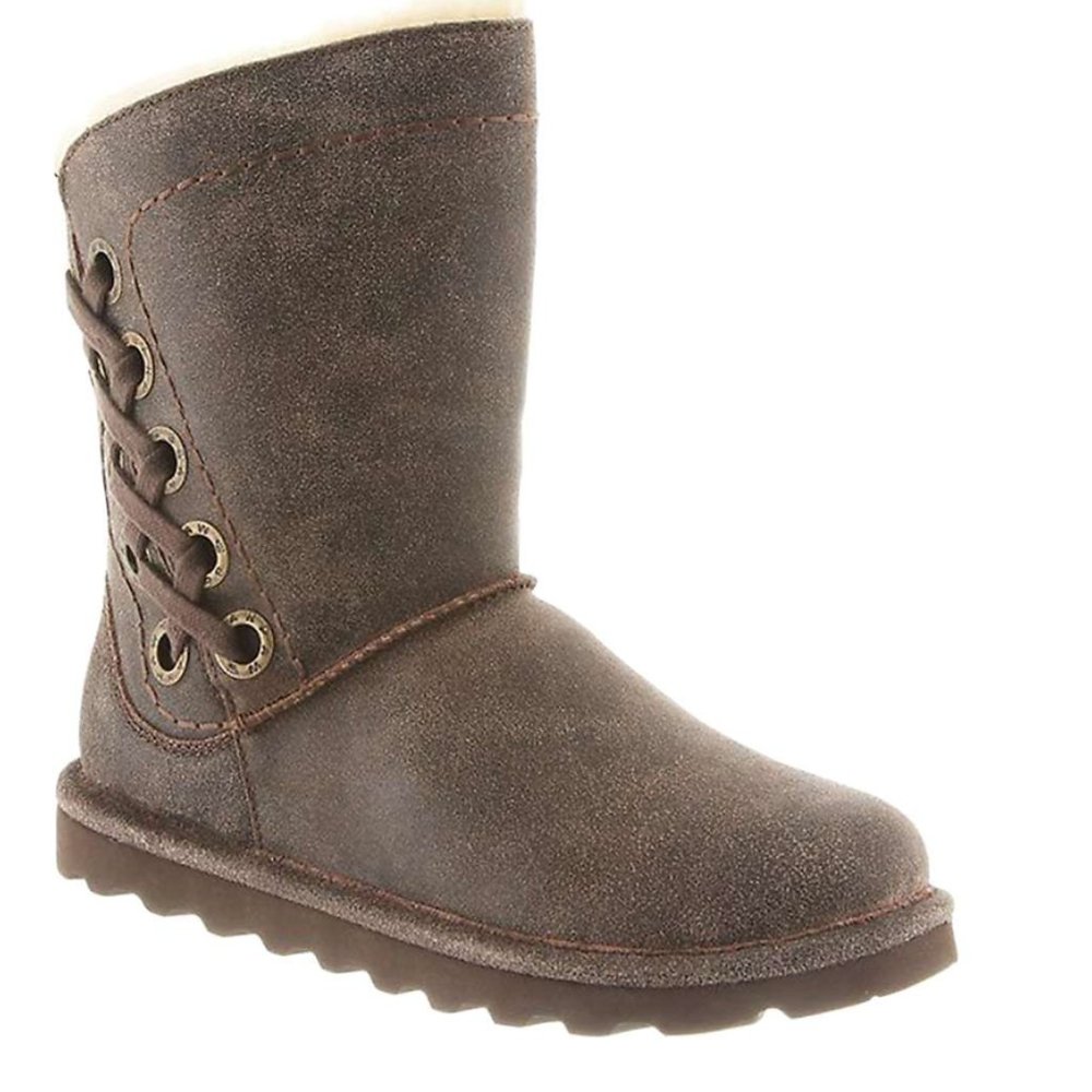 NWT Bearpaw Morgan 2016W Chestnut Distressed Boot